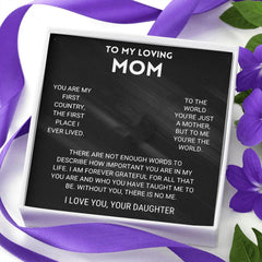 Eternal Heart Clover Necklace Pendant for Mother's Day