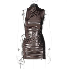 Onepiece Summer Low Waist Pleated Skirt