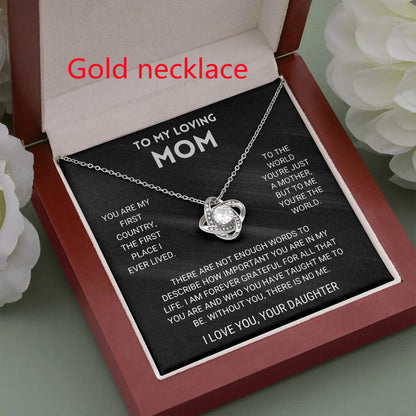 Eternal Heart Clover Necklace Pendant for Mother's Day