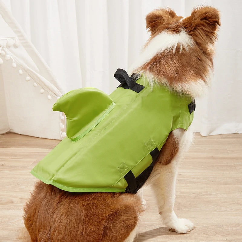 Dog Life Vest Summer Shark Pet Life Jacket Dog Clothes Dogs Swimwear Pets Swimming Suit