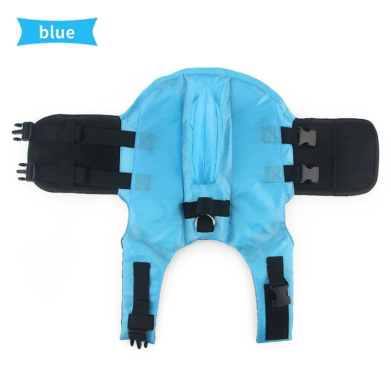 Dog Life Vest Summer Shark Pet Life Jacket Dog Clothes Dogs Swimwear Pets Swimming Suit