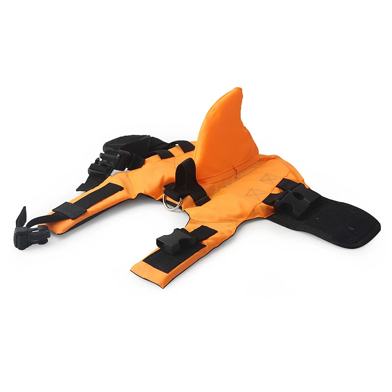Dog Life Vest Summer Shark Pet Life Jacket Dog Clothes Dogs Swimwear Pets Swimming Suit