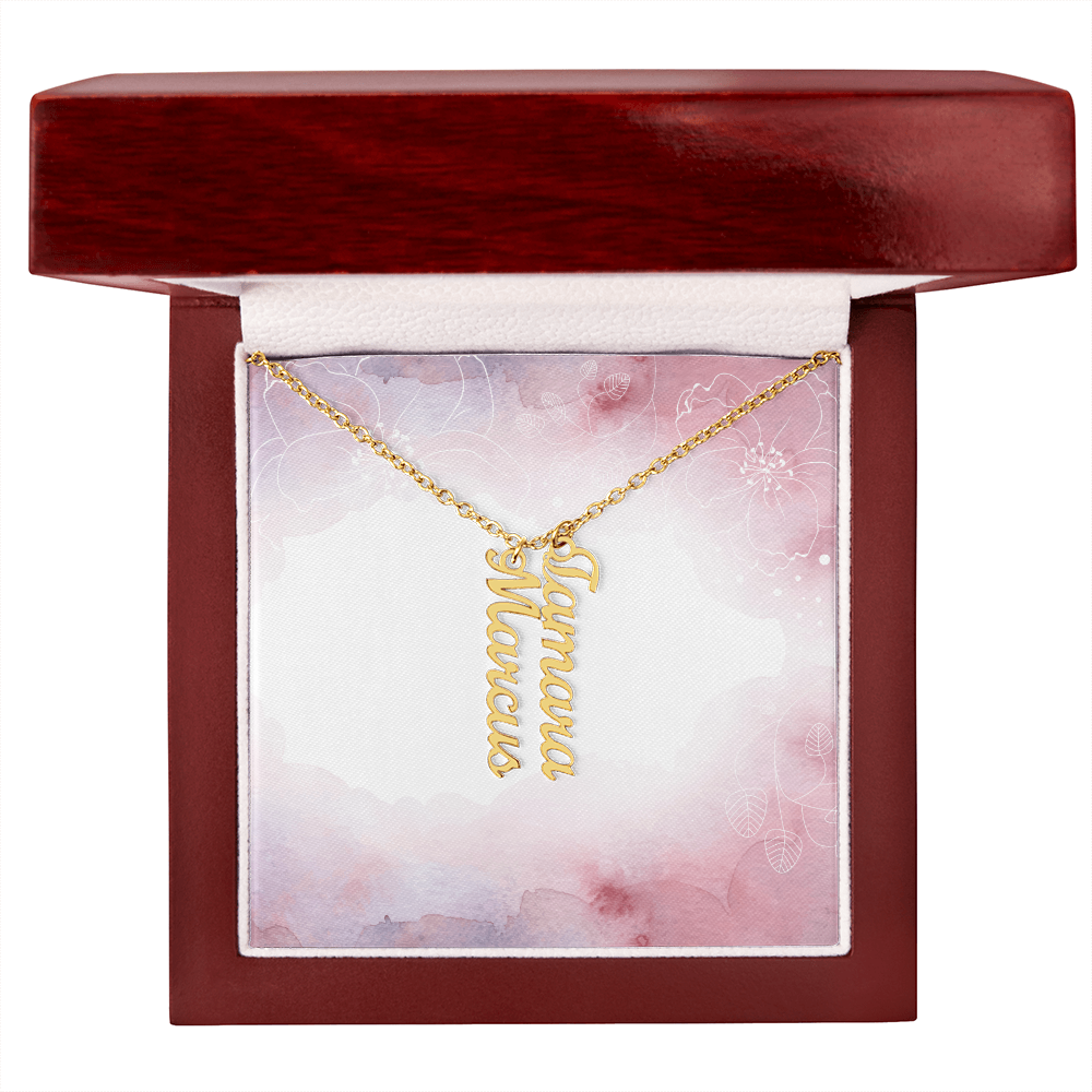 Personalized multi name necklace