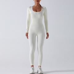 Seamless Yoga Jumpsuit Long Sleeve