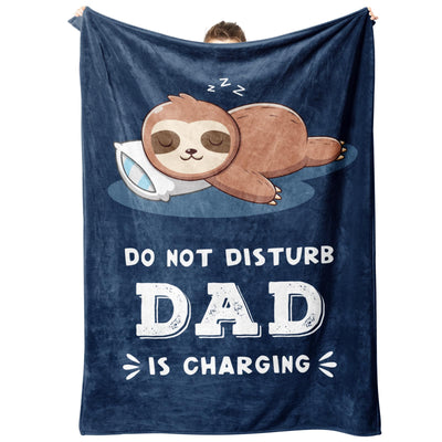 Dad is Charging Sloth Blanket